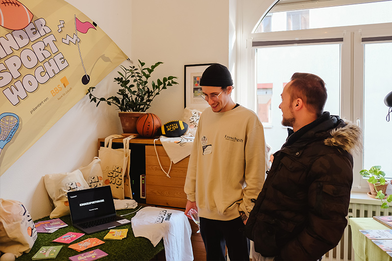 Froschgift Agentur Team bei Event